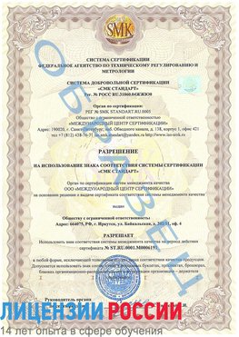 Образец разрешение Луга Сертификат ISO 50001
